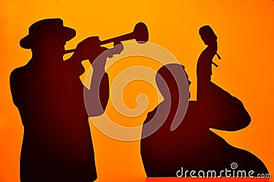 Jazz musicians Stock Photo