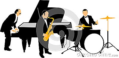 Jazz orchestra Stock Photo