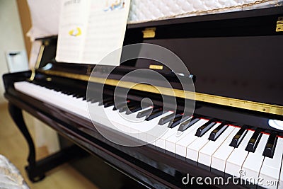 Jazz Piano Keys Stock Photo