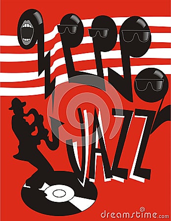 Jazz Poster Stock Photo