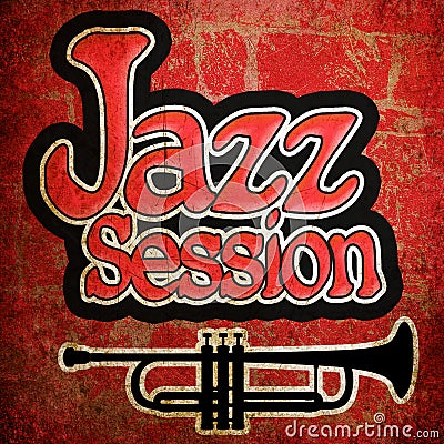 Jazz session grunge Stock Photo