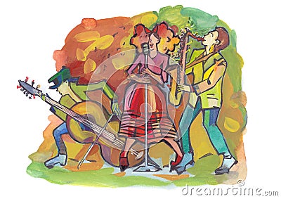 Jazz trio Stock Photo