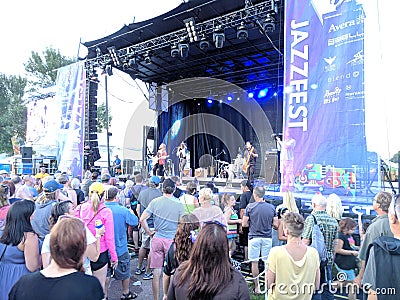 JazzFest from Sioux Falls Jazz & Blues Editorial Stock Photo