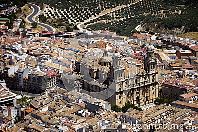 JaÃ©n cathedral Stock Photo