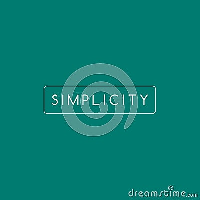 Simplicity Logo Design Template Ready to Use Vector Illustration