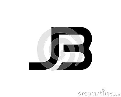 JB Letter Logo Design Creative Modern Vector Illustration