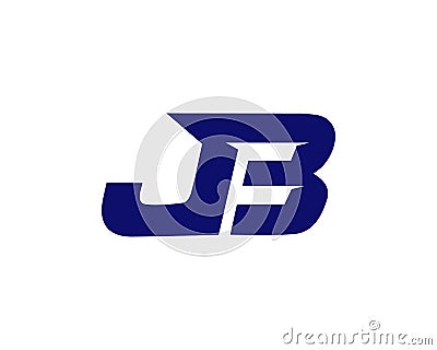 JB Letter Logo Design Creative Modern Vector Illustration