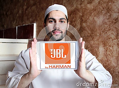 JBL audio company logo Editorial Stock Photo