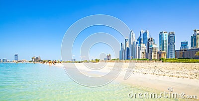 JBR beach in Marina district, Dubai city, UAE Stock Photo