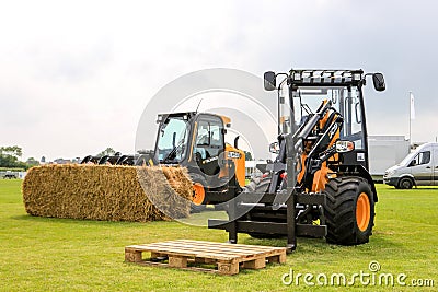 Jcb teleskid and jcb forklift Editorial Stock Photo