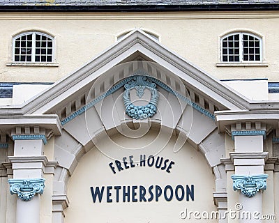 JD Wetherspoon Public House in Llandudno, Wales Editorial Stock Photo