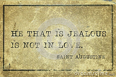 Jealous Saint Augustine Stock Photo