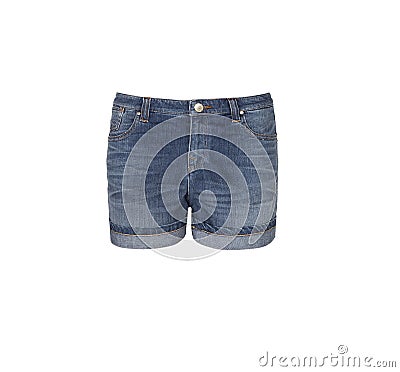 Jean shorts - women jeans. Stock Photo