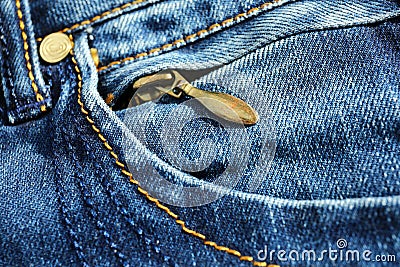 Jeans detail close-up Stock Photo