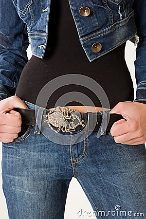 Jeans and jacket Stock Photo