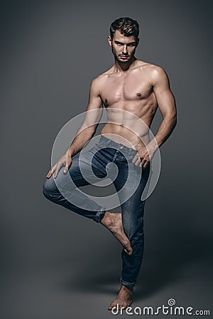 Jeans for men Stock Photo