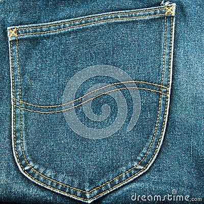 Jeans pocket Stock Photo