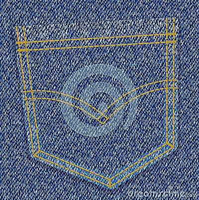 Jeans pocket Vector Illustration