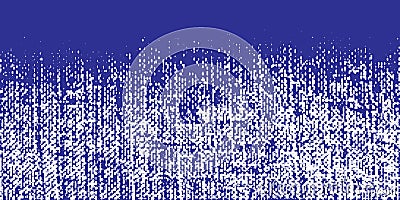 Jeans rough texture. Crumpled burlap. Canvas grunge effect. Gradient jeans textile background dots pattern. Vector Vector Illustration