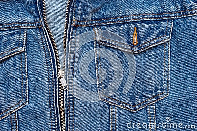 Jeans with a zipper Stock Photo