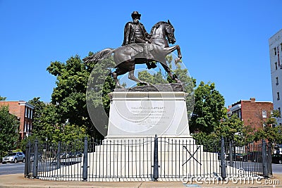 Jeb Stuart Monument, Richmond, Virgina Editorial Stock Photo