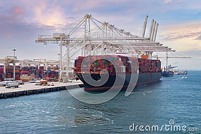 Container vessel Editorial Stock Photo
