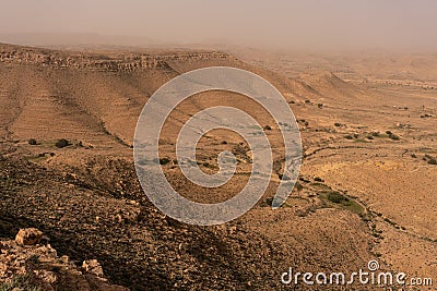 Jebel Dahar the south of tunisia Stock Photo