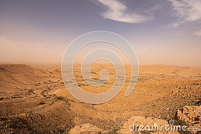 Jebel Dahar the south of tunisia Stock Photo