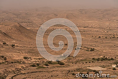 Jebel Dahar the south of tunisia Stock Photo