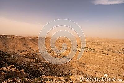 Jebel Dahar the south of tunisia Stock Photo