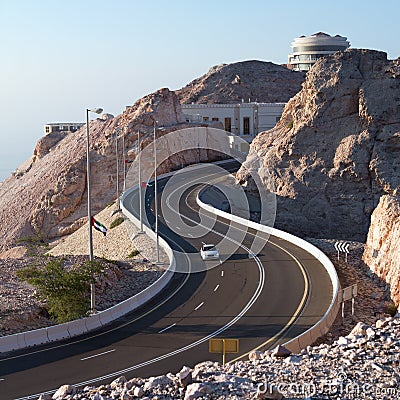 Jebel Hafeet Road Stock Photo