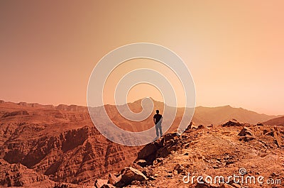 Jebel Jais mountain in Ras Al Khaimah Editorial Stock Photo