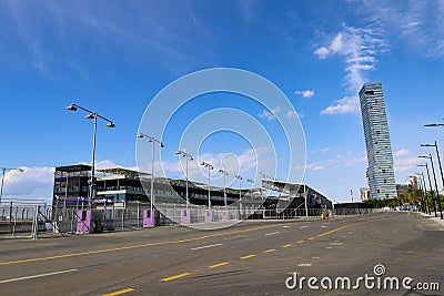 Jeddah, Saudi Arabia. formula 1 race in Jeddah Corniche Circuit - F1 Race World Championship Stock Photo