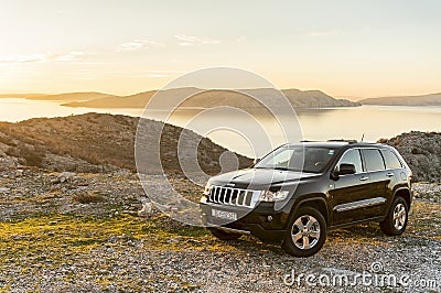 Jeep Grand Cherokee front Editorial Stock Photo