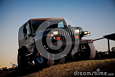 Jeep off road Stock Photo