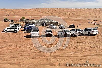 Jeep Safari in the Wahiba Desert Editorial Stock Photo