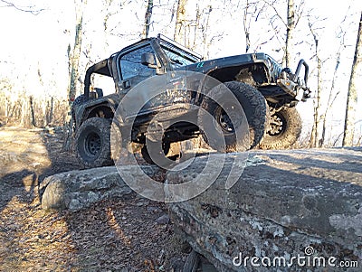 Jeep trail ride Virginia Potts mountain Editorial Stock Photo