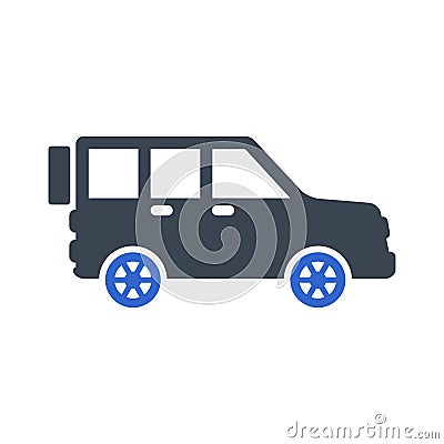 Jeep vehicle icon Vector Illustration