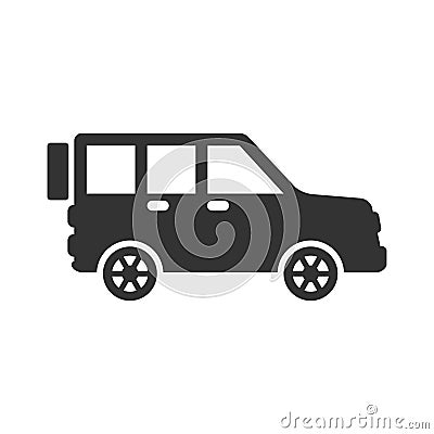 Jeep vehicle icon Vector Illustration