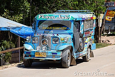 Jeepney, Philippines . Editorial Stock Photo