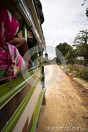 Jeepney ride Stock Photo