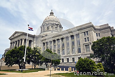 Jefferson City, Missouri - State Capitol Stock Photo