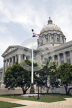 Jefferson City, Missouri - State Capitol Stock Photo