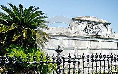 Jefferson Fire Company Tomb in Lafayette Cemetery, New Orleans Stock Photo