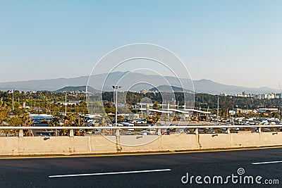 Jeju City Scape view from International Airport Editorial Stock Photo