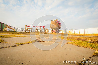 Jeju Island, Korea - November 12, 2016 : The tourist visited HELLO KITTY ISLAND MUSEUM & CAFE IN JEJU, One of tourist attractions Editorial Stock Photo