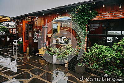 The famous cafe Bomnal in Jeju island Editorial Stock Photo