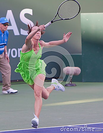 Jelena Jankovic at the 2010 BNP Paribas Open Editorial Stock Photo