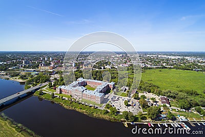 Jelgava city, Latvia. Stock Photo