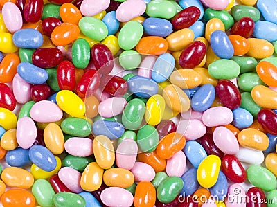 Jelly Beans Candy Close Up Stock Photo